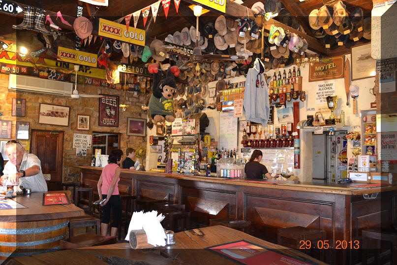 Inside the Birdsville pub