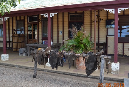 Saddles left behind