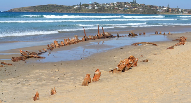 The wreck of the "Buster"