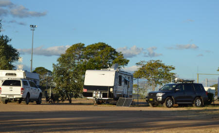 Tent pitched