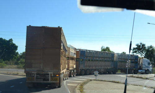 The driver is on one highway and his trailers are on .. ?