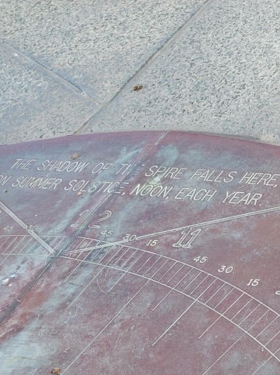 A big sundial