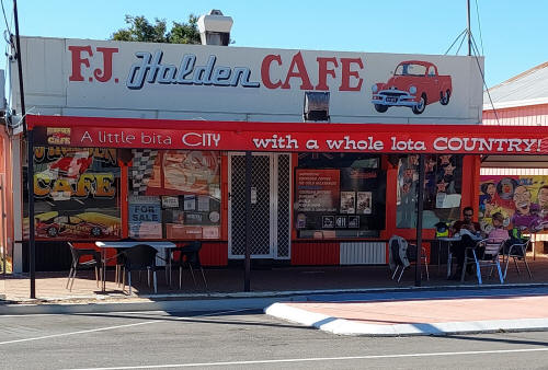 The FJ Holden cafe is for sale