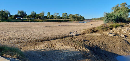 A dried up Fitzroy river.